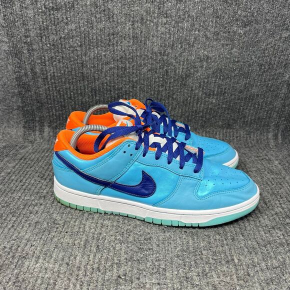 Nike Dunk Low SE Baltic Blue Total Orange Shoes Mens 9.5 HQ1538-416 main image 9